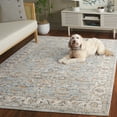 thumbnail image 3 of SAFAVIEH Avalon Malandra Floral Polyester Area Rug, Light Blue/Ivory, 4' x 6', 3 of 8