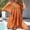 Orange, variant on Njoeus Women Summer Swimsuits Cover Ups Crochet Hollow Out Bathing Suit Short Sleeve V-Neck Bikini Coverup Loose Beach Cover Up for Swimwear (A)