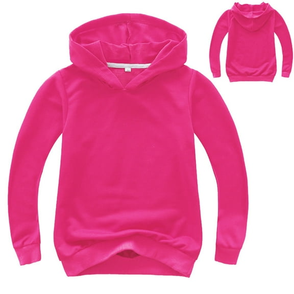 LIUYUNNN Kids Hoddies Pullover Pink Hooded Long Sleeve Casual Basic Pullover Sweatshirt Hoodie Warm Fall Winter Clothes Kids Girls Clothes 3-4 Years Boys Girls Fall Outfits