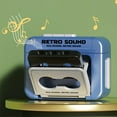 thumbnail image 3 of HLONK For Retro Mini Tape Recorder with 15s Recording and 3 Built-in Songs - Portable Nostalgic Gadget for On-the-Go Fun, 3 of 8