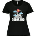 thumbnail image 3 of Inktastic Colorado Mountains and Clouds Women's Plus Size T-Shirt, 3 of 5