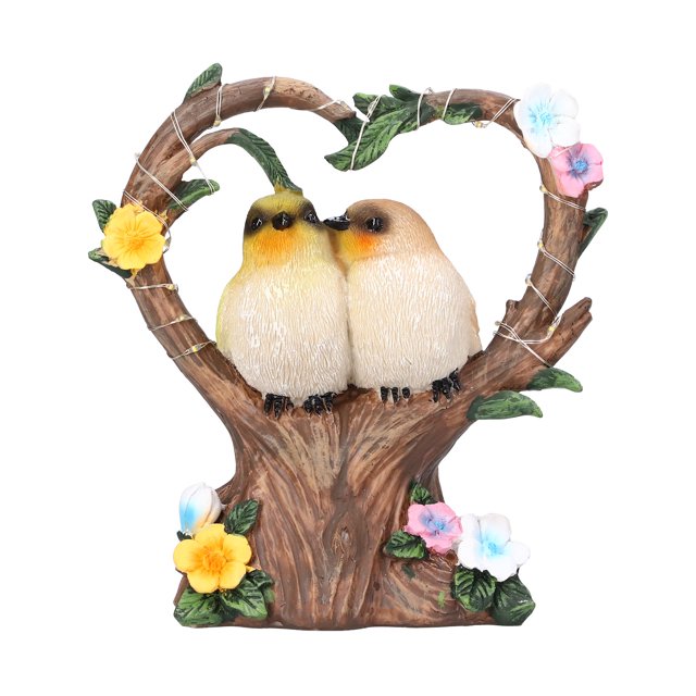 Luz Solar nocturna para jardín, simulación en forma de corazón, adorno de animales para pareja, decoración al aire libre para balcón y patio, JX1007