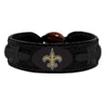 thumbnail image 1 of New Orleans Saints Bracelet Tonal Black Team Color Football, 1 of 1
