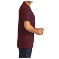 thumbnail image 3 of Men's Core Blend Cotton/Polyester Pocket Tee Athletic Maroon 5X-Large, 3 of 4