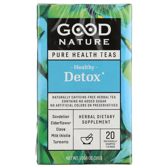 Good Nature Pure Health Tea, Healthy Detox, 30G, Pack of 6