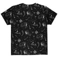 thumbnail image 2 of Dinosaur Dino Bones Fossil Pattern All Over Youth T Shirt Black YMD, 2 of 2