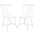 thumbnail image 2 of SAFAVIEH Tayten Classic Wood Solid Dining Bistro Chair, White (Set of 2), 2 of 9