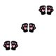thumbnail image 4 of Qarigey Lindas mujeres gato garra pata mitones de felpa cálido felpa corto sin dedos mullido oso gato guantes disfraz medio dedo Type1 NO1, 4 of 6