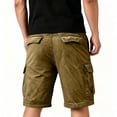 thumbnail image 5 of Cargo Shorts for Men Relaxed Fit Summer Casual Shorts Knee Length Painters Fishing Work Bermudas with Pockets,L, 5 of 6