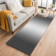 thumbnail image 2 of Gradient Gray Black Runner Rugs 2x6 ft Modern Abstract Minimalist Grey Ocean Beach Washable Hallway Rugs Non-Slip Floor Mats Absorbent Carpet Bedside Runners for Bedroom Kitchen Bathroom Laundry Room, 2 of 9