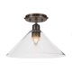 thumbnail image 1 of Blacksmith 1 Light Semi-Flush con 12 vidrio burbuja transparente, 1 of 1