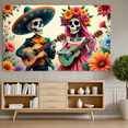 thumbnail image 4 of Skeleton Decoration Day of the Dead Fiesta Flowers Indoor Celebration for Party Event Decor Art Festival, 4 of 9