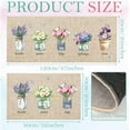 thumbnail image 3 of Spring Kitchen Mats Set of 2 Spring Flower Kitchen Rugs Lavender Tulip Vase Non Slip Floor Mat Seasonal Summer Home Decor for Home Indoor Outdoor Living Room Bedroom Spring Holiday Decor, 3 of 6