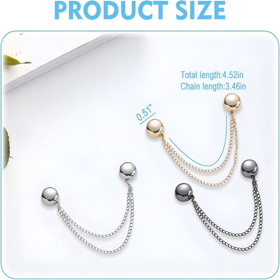 TALENO Magnetic Clothes Clips,Multi-Function Metal Magnet Women's Clothes Clips,T-Shirt Shortening Magnetic Clips for Sleeves,Collars,Pants,Bandanas