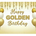thumbnail image 4 of Golden Glitter Happy Birthday Banner Party Decoration Backdrop for Birthday Parties Photography Props Photo Booth Backgrounds Celebrations, 4 of 7