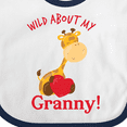 thumbnail image 4 of Inktastic Wild About My Granny Boys or Girls Baby Bib, 4 of 4