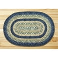 thumbnail image 2 of Earth Rugs 07-362 Oval Shaped Rug, Breezy Blue, Taupe and Ivory, 2 of 2