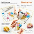 thumbnail image 3 of Shuttle Art 44 Pcs Magic Form Texture Painting Kit, Including 28 Pcs Foam Texture Paper, 12 Colors Brush Tip Acrylic Paint Markers, Magical 3D Effect Texture Painting Kit, 3 of 7