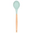 thumbnail image 5 of 13pcs Silicone Kitchenware Wooden Handle Stick Free Spatula Spoon Cooking Utensils Set with Holder for HomeLight Green, 5 of 5