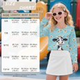 thumbnail image 7 of DISNIMO Cow Daisy Print Girls Crop Tops Long Sleeve Pullover Soft Casual Pullover Sweatshirts Loose Fit Cropped Sweatshirt for Teens Youth, 7 of 7