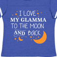 thumbnail image 4 of Inktastic I Love My Glamma To The Moon and Back Boys or Girls Toddler T-Shirt, 4 of 5
