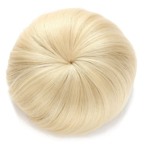 Onedor Synthetic Fiber Hair Extension Chignon Donut Bun Wig Hairpiece (613# - Pre Bleach Blonde) …