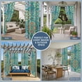 thumbnail image 5 of Green Boho Outdoor Curtains for Patio Waterproof,Windproof Privacy Curtains with Weighted Bottom,Shabby Vintage Ethnic Abstract Floral Art Outside Drapes for Picnic Garage Yard Cabana 54"x84" 1 Panel, 5 of 8