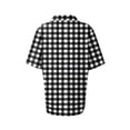 thumbnail image 7 of Inglocry Women's Waffle Polos Golf Shirts Short Sleeve Striped V Neck T-Shirt Summer Casual Tennis Work Athletic Tops Black L, 7 of 7