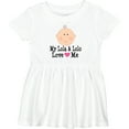 thumbnail image 3 of Inktastic My Lola and Lolo Love Me Girls Baby Dress, 3 of 5