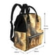 thumbnail image 2 of Disketp Golden Winged White Horse Mochila de Pañales de Gran Capacidad con Múltiples Bolsillos, Mochila de Viaje Multifuncional para Bebé, Unisex, Moderna y Resistente, 2 of 6