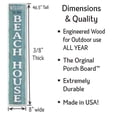 thumbnail image 3 of My Word! Welcome to The Beach House Welcome Sign and porch leaner for Front Porch, Yard, Deck, Patio, or Wall - Indoor Outdoor Decorative Farmhouse Rustic Vertical Home Decor 8"x46.5", 3 of 5