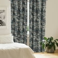 thumbnail image 2 of Ambesonne Vintage Floral Curtains, Paisley Circles Art, Pair of 28"x95", Pale Sepia Dark Grey, 2 of 5