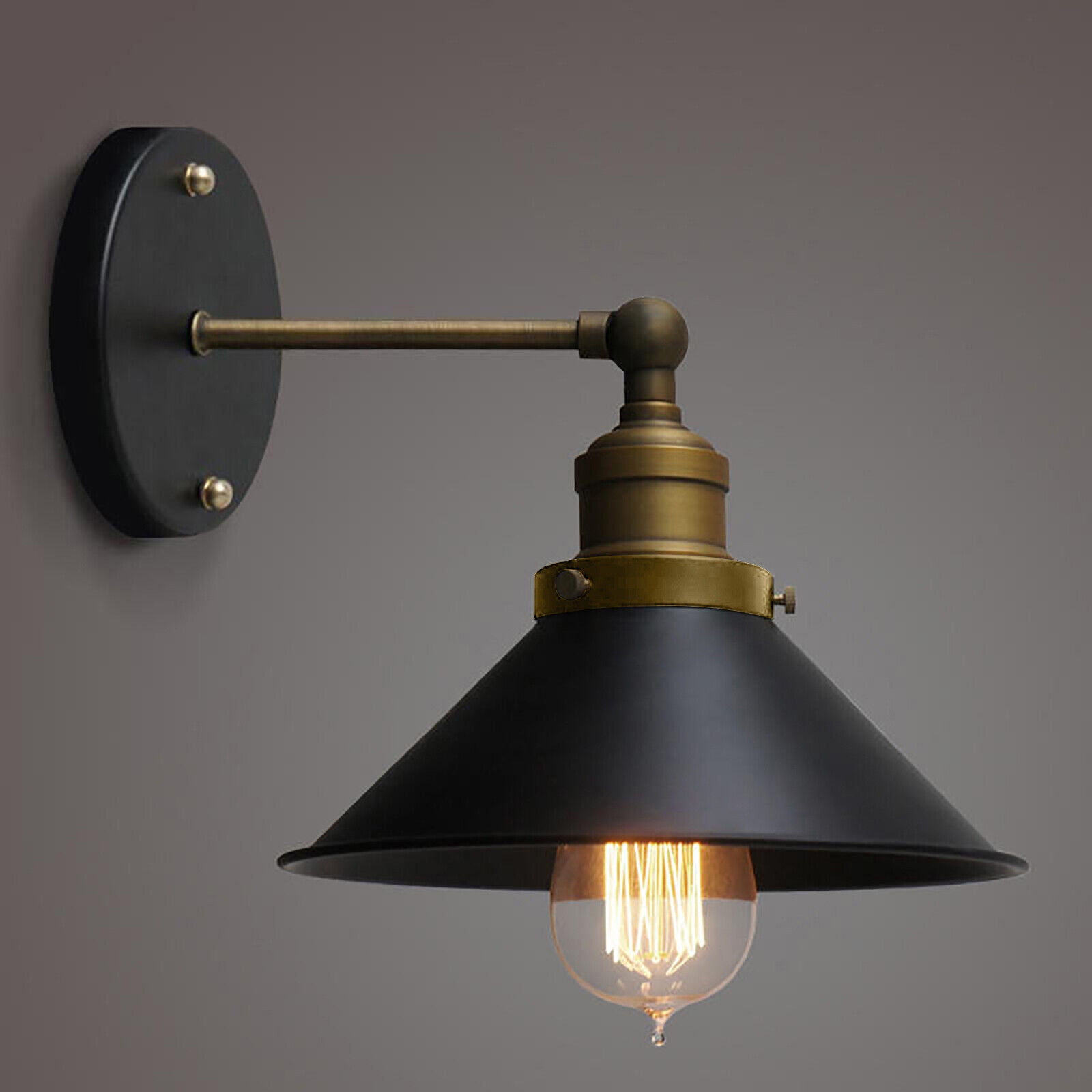 Retro Industrial Lamp Indoor/Outdoor Barn Vintage Wall Mount Light Fixture