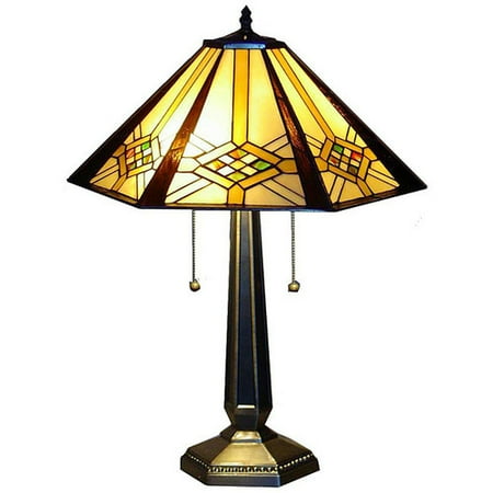 Warehouse of Tiffany Mission 23'' H Table Lamp with Empire Shade
