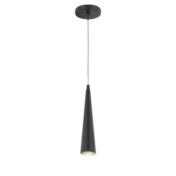1 Light Small Pendant 2.75 inches Wide By 12 inches High-Black Finish Bailey Street Home 79-Bel-981487