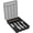 Black, variant on Lifewit Silverware Organizer with Lid, Covered Utensil Tray for Kitchen Drawer and Countertop, Plastic Cutlery and Flatware Storage Box for Spoons Forks Knives Holder Case, 5 Compartments, Black
