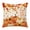 Burnt Orange Beige, variant on Throw Pillow Covers, Orange Pumpkins Fall 24x24 Pillow Covers for Couch/Sofa/Bed, Thanksgiving Branches Maple Leaves Wood Decorative Square Linen Cushion Pillowcase for Home Decor