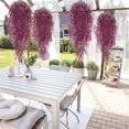 thumbnail image 6 of 4 Pcs Artificial Hanging Plants Topboutique Lifelike Flowers Vine Faux Ferns Artificial Wall Plants Leaves for Indoor and Outdoor Garden Porch Patio Wedding Decoration(Fuchsia,31 in), 6 of 8