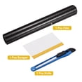 thumbnail image 3 of Uxcell 1Set Carbon Fiber Vinyl Wrap 8" x 5ft Self-Adhesive w Scraper Light Gold, 3 of 7