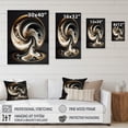thumbnail image 4 of Designart Gold And Black Stained Glass Spiral V Canvas Wall Art, 4 of 5