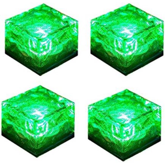 Lámpara solar de ladrillo de hielo, lámpara solar subterránea de vidrio, lámpara solar de cristal