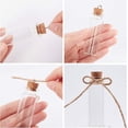 thumbnail image 3 of PH 30pcs Glass Jars Bottles with Cork Stoppers Wish Bottles Glass Favor Jars 30pcs Eye Screws 30 Meters Twine for Wedding Decoration DIY Home Party Favors Colorful, 3 of 7