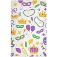thumbnail image 3 of SKYSONIC Mardi Gras Kitchen Towel Set of 1,Super Soft Absorbent Hand Towel Tea Towel Tableware Cleaning Rag for Kitchen, Home, Hotel, Beach, Bathroom, Gym, 3 of 7