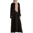 thumbnail image 2 of Gspmoly Robes Décontractées pour Femmes, Robe Ample pour Femmes Robe Décontractée Robe Unie Grande Robe Col Rond Robe à Manches Longues Robe de Cocktail Offres Hebdomadaires, 2 of 9