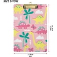 thumbnail image 3 of Coolnut 12"x9" Dinosaur Clipboard A4 Size Standard Size Clipboards Decorative Clipboard with Low Profile Metal Clip for Office, School, Nurses, Students, 3 of 7