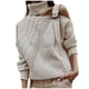 thumbnail image 1 of Suéter de punto Gibobby Moda Mujer Colorblock Fuera del hombro L, 1 of 4