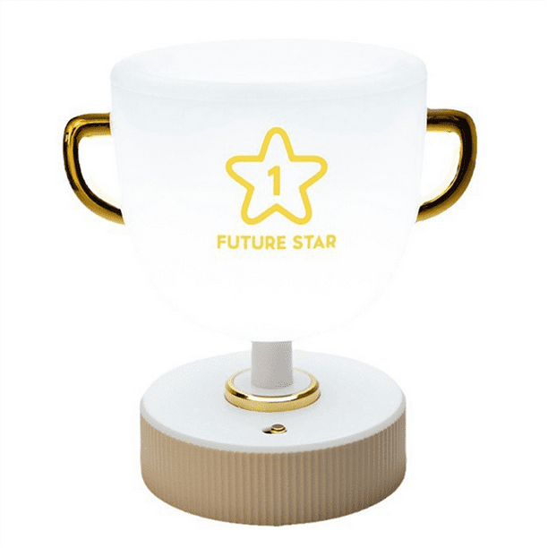 Lámpara de Trofeo LED para Niños, Portalápices de Aprendizaje, Lámpara de Noche para Dormitorio Infantil, Regalo de Cumpleaños, Luz de Noche