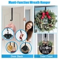 thumbnail image 7 of Wreath Hanger for Front Door, TSV 15''-25'' Adjustable Door Hanger for Wreath, 20 lbs Upgraded Wreath Holder, Christmas Fall Easter Spring Wreaths Decorations Hook, Black, 7 of 7