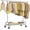 Chrome, variant on PETGLE Heavy Duty Clothes Rack 75" Extra Wide, 450 LBS Clothing Rack with 4 Hooks, Lockable Wheels, Metal Garment Rack for Bedroom, Laundry Room, Commercial
