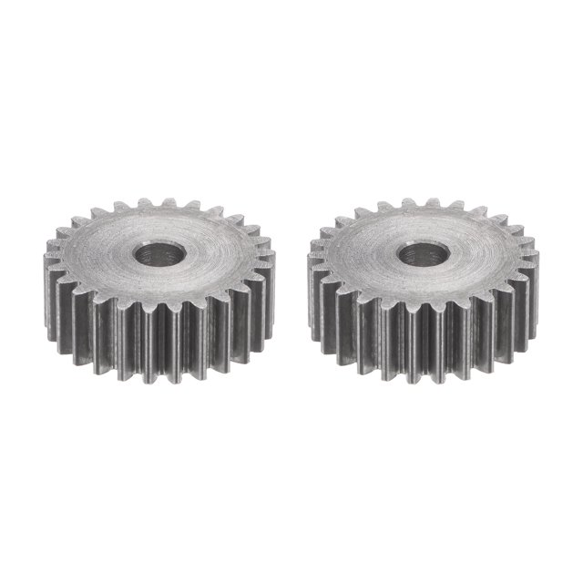 2uds Recto Engranaje 6mm Interior Agujero Engranaje 26T Mod 1 Carbono Acero Motor Engranaje para RC Reemplazo Piezas Accesorios Eléctrica Amoladora Cambios Caja Unique Bargains ruedas dentadas